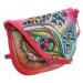 Krásná folklorní kabelka ručně malovaná kůže handmade taška