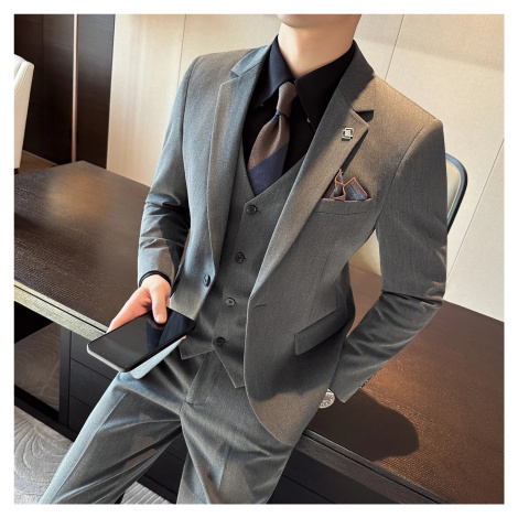 Trojdílný oblek 3v1 sako, vesta a kalhoty JF455 JFC FASHION