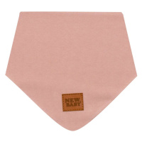 Kojenecký bavlněný šátek na krk New Baby Favorite růžový - Kojenecký bavlněný šátek na krk New B