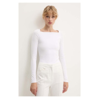 Halenka Remain Long Sleeve Jersey Top dámská, bílá barva, hladká, 502258400