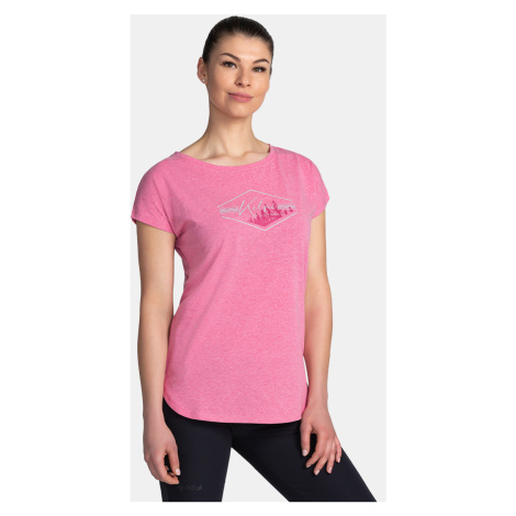 Kilpi NELLIM-W Dámské bavlněné triko TL0363KI Růžová