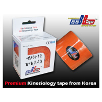 Kineziologický tejp BB Tape - 5 m x 5 cm Barva: oranžová