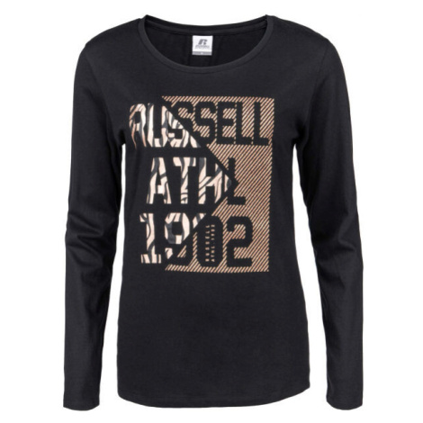 Russell Athletic L/S CREWNECK TEE SHIRT Dámské tričko, černá, velikost