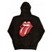 Rolling Stones mikina, Classic Tongue Zipped BP Black, pánská