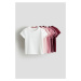 H & M - Bavlněná trička: balení po 5 - červená