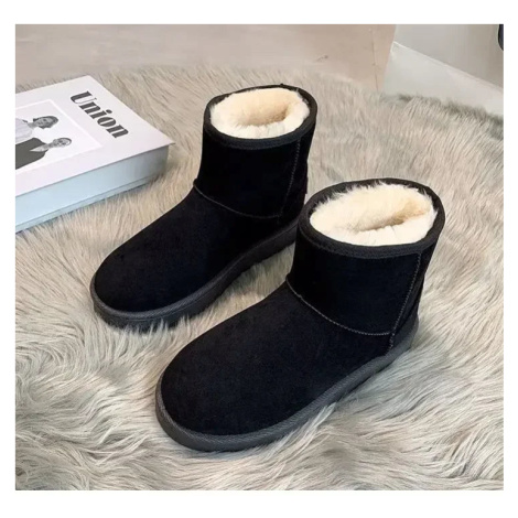 Zimní dámské kotníkové boty s kožíškem a platformou