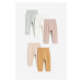 H & M - Bavlněné kalhoty 5 kusů - růžová