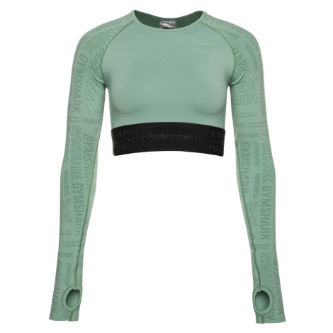 GYMSHARK Dámský fitness top s dlouhým rukávem Vision Crop Top