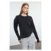 Trendyol Anthracite Sequined Soft Texture Knit Sweater