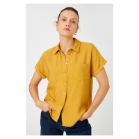Koton Short Raglan Sleeve Shirt with Pocket