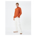 Koton Basic Knitwear Sweater Half Turtleneck Slim Fit