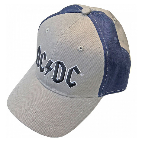 AC/DC kšiltovka, Black Logo 2 tone Grey &amp; Navy RockOff