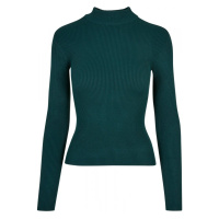 Ladies Rib Knit Turtelneck Sweater - jasper