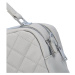 Módní dámská kufříková kabelka s prošíváním Nabass,  šedá