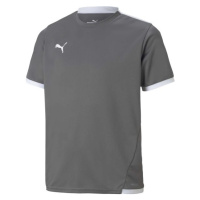 Puma TEAM LIGA JERSEY TEE Juniorské fotbalové triko, šedá, velikost