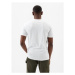 GAP BASIC LOGO Pánské tričko, bílá, velikost