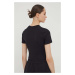 Bavlněné tričko Chiara Ferragni STRETCH černá barva, 76CBHC01