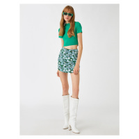 Koton Floral Mini Skirt