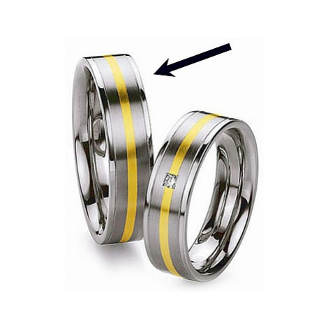 Ocelový prsten - snubní - pro muže RC2042-M