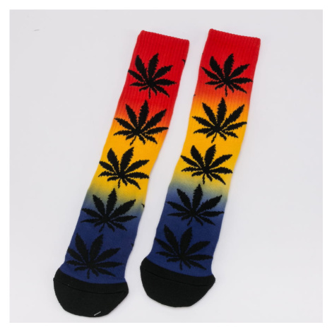 HUF Plantlife Gradient Dye Sock černé / červené / žluté / navy univerzální