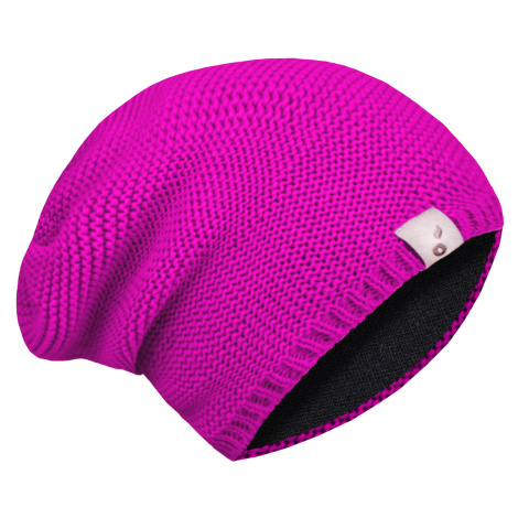 Dívčí čepice pletená - Unuo, růžová Barva: Růžová