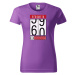 DOBRÝ TRIKO Dámské tričko s potiskem Věkometr 60 Barva: Fialová