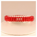 Bracelet with Red Quartz ATWG: 66.00 cts, AVG: 13.20 grms, Velikost: 7.5col