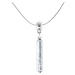 Lampglas Křišťálový náhrdelník Ice Queen s ryzím stříbrem v perle Lampglas NPR3