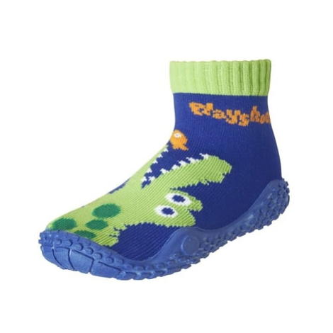Playshoes Krokodýl v ponožce Aqua marine