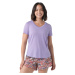 Smartwool W ACTIVE ULTRALITE V-NECK SHORT SLEEVE ultra violet