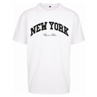 Mister Tee / New York College Oversize Tee white