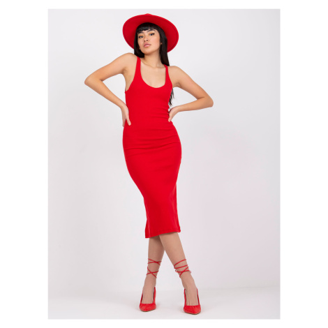 Červené midi šaty San Diego, RUE PARIS Fashionhunters