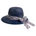 Art Of Polo Woman's Hat cz24137-5 White/Navy Blue