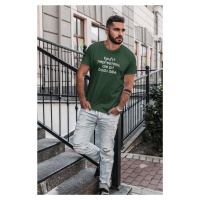 MMO Pánské tričko Kouřit nepřestanu Barva: Láhvově zelená