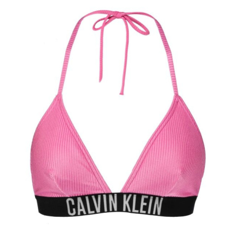 Calvin Klein TRIANGLE-RP Dámský horní díl plavek, růžová, velikost