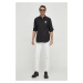 Bavlněná košile Just Cavalli černá barva, regular, s klasickým límcem, 76OAL2S1 CN500