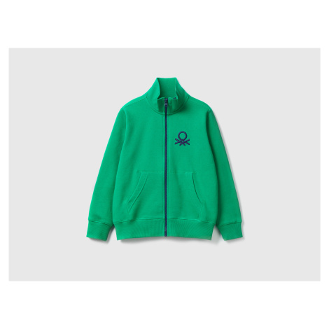 Benetton, Pure Cotton Sweatshirt With Zipper United Colors of Benetton