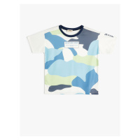 Koton T-Shirt Camouflage Printed Short Sleeve Crew Neck