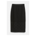 Sukně karl lagerfeld fan lace skirt black