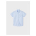 Košile s krátkým rukávem bavlněná vzor modrá MINI Mayoral