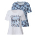 esmara® Dámské triko, 2 kusy (bílá / tmavě modrá)