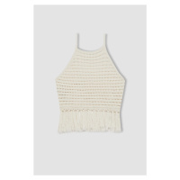 DEFACTO Fitted Crochet Barbell Collar Undershirt