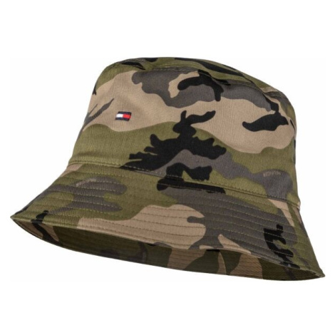 Tommy Hilfiger FLAG BUCKET HAT Pánská klobouk, khaki, velikost