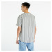 New Era Pinstripe Jersey T-Shirt Medium Grey/ Black