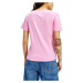 Tommy Hilfiger Tommy Jeans dámské růžové tričko TJW SLIM JERSEY V NECK