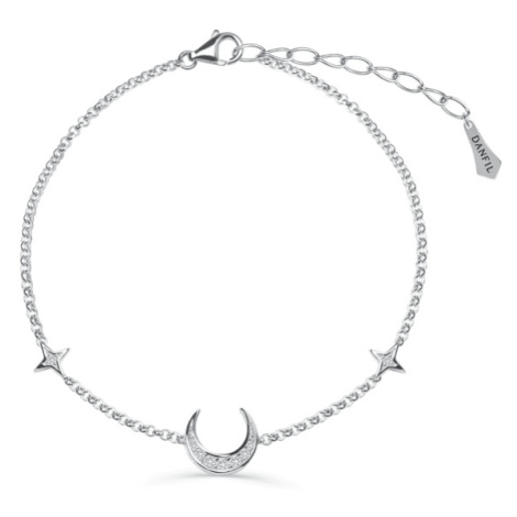 Zlatý dámský náramek DF 5145 z bílého zlata, s brilianty Danfil