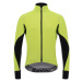 SANTINI Cyklistická větruodolná bunda - BETA RAIN - černá/žlutá