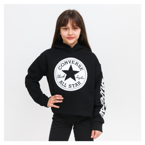 Converse chuck patch cropped hoodie