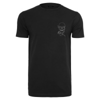 Černé tričko Skull One Line
