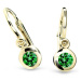 Cutie Jewellery Zlaté dětské náušnice C1537-10-X-1 světle zelená